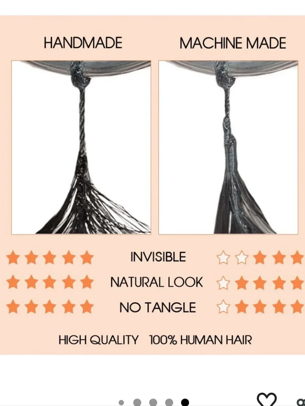 Kinky Straight Feather Crochet Human Hair Extension Yaki Wave 18 Inch